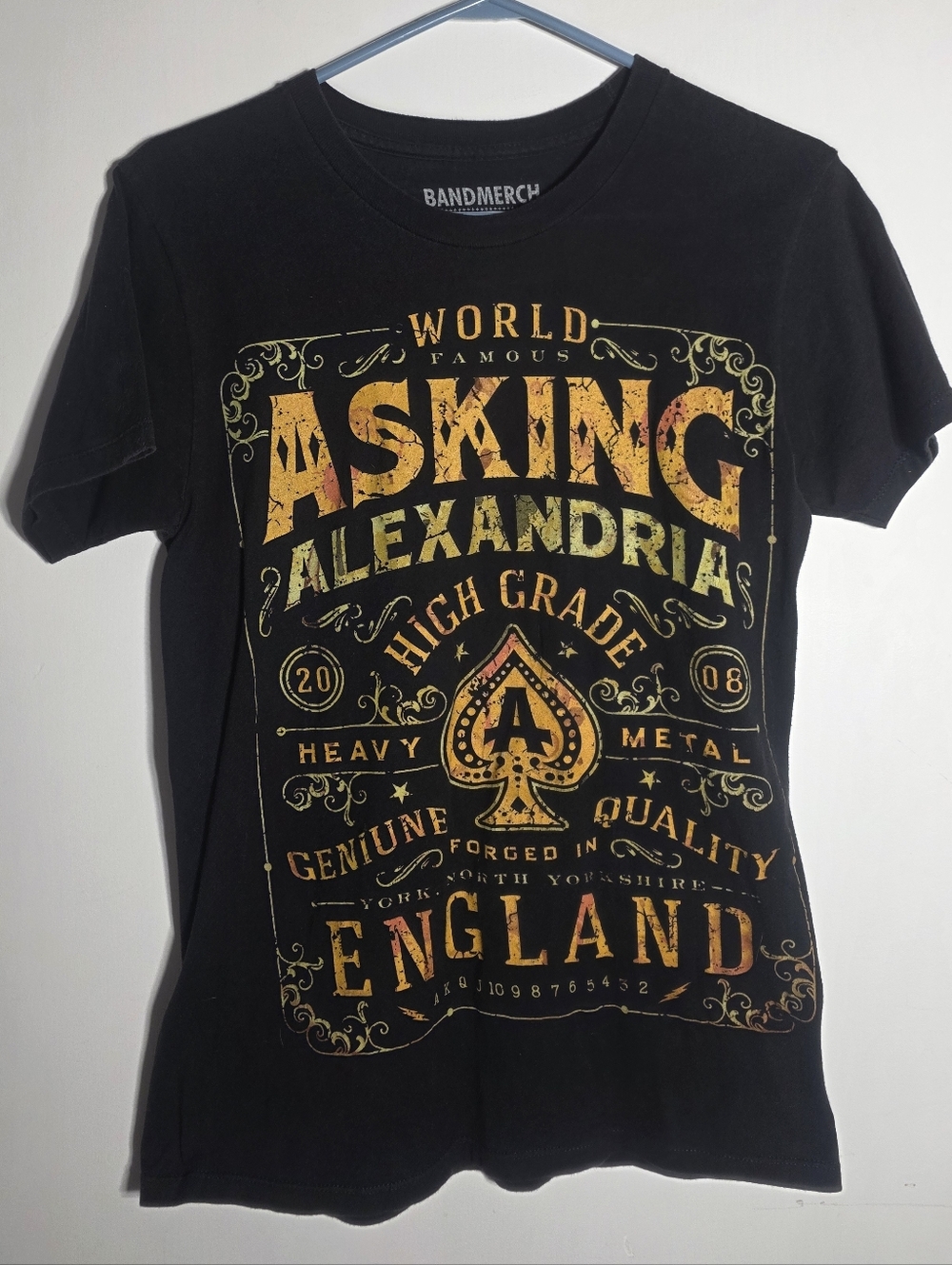 Asking Alexandria - Official 2013 Merch - Metalcore Band - England Graphic Tee